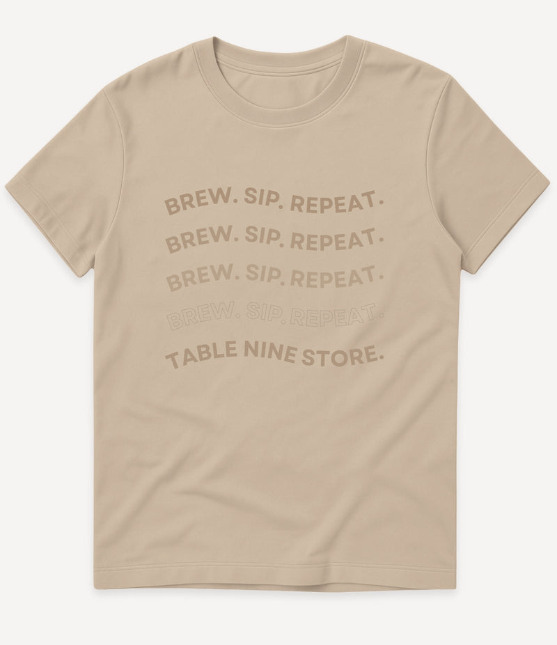 BREW SIP REPEAT T-SHIRT