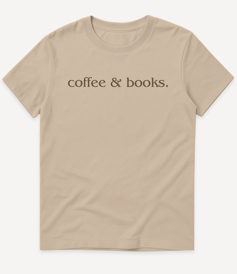 COFFEE AND BOOKS T-SHIRT