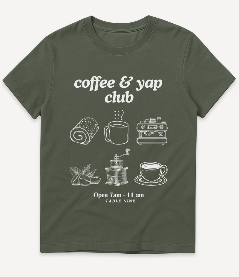 COFFEE & YAP CLUB T-SHIRT