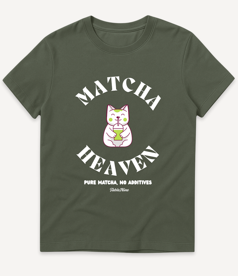 CUTE MATCHA CAT T-SHIRT