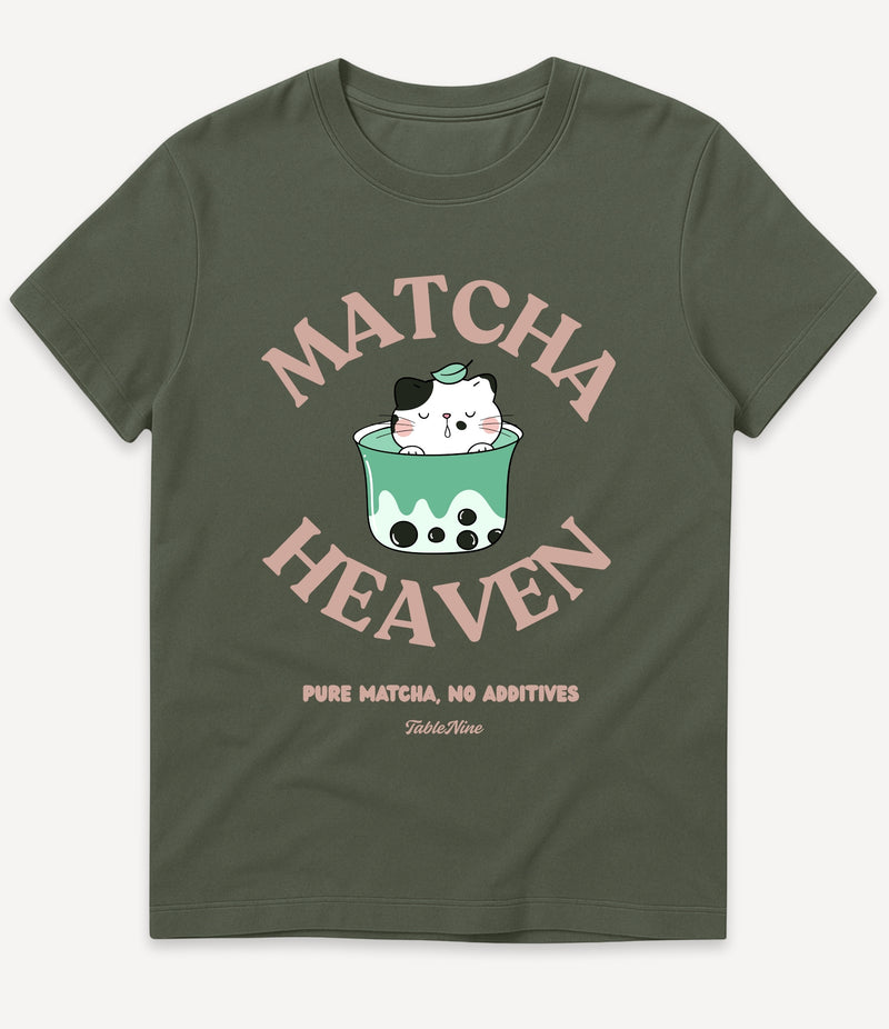 CAT MATCHA HEAVEN T-SHIRT