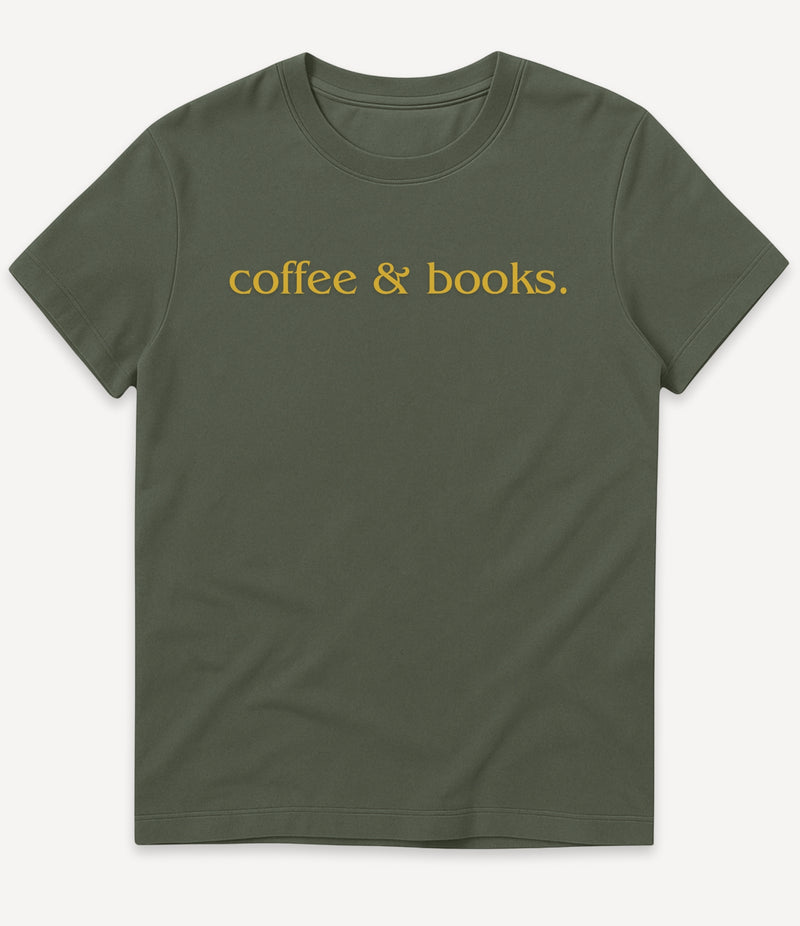 COFFEE AND BOOKS T-SHIRT