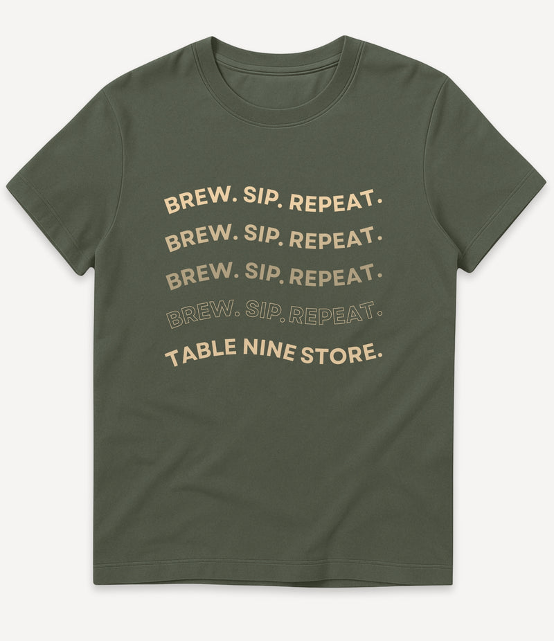 BREW SIP REPEAT T-SHIRT