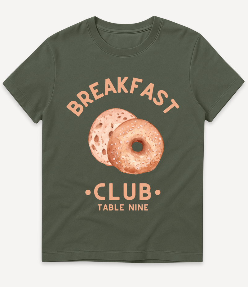 BREAKFAST CLUB BAGELS T-SHIRT