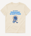 DRINK COFFEE BLUE T-SHIRT - Image 3