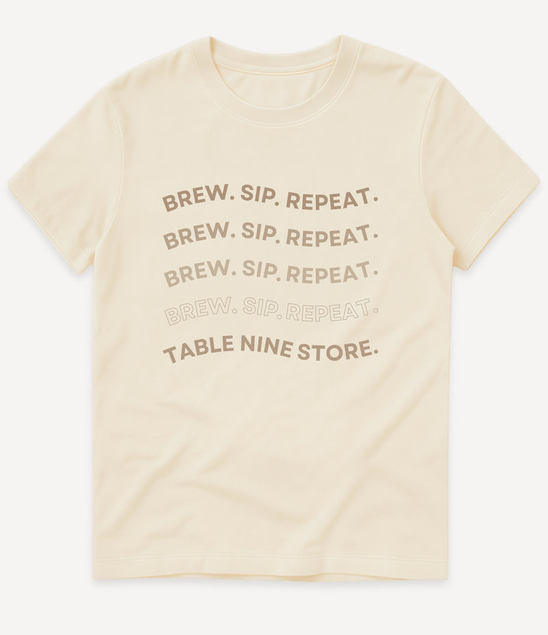 BREW SIP REPEAT T-SHIRT