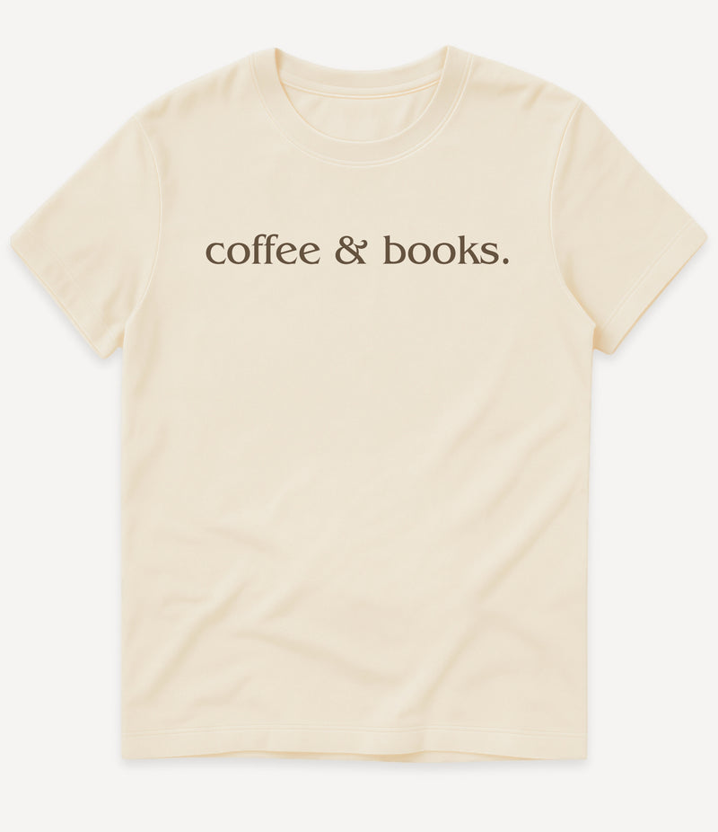 COFFEE AND BOOKS T-SHIRT