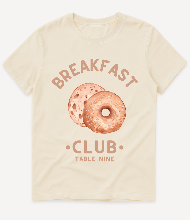 BREAKFAST CLUB BAGELS T-SHIRT