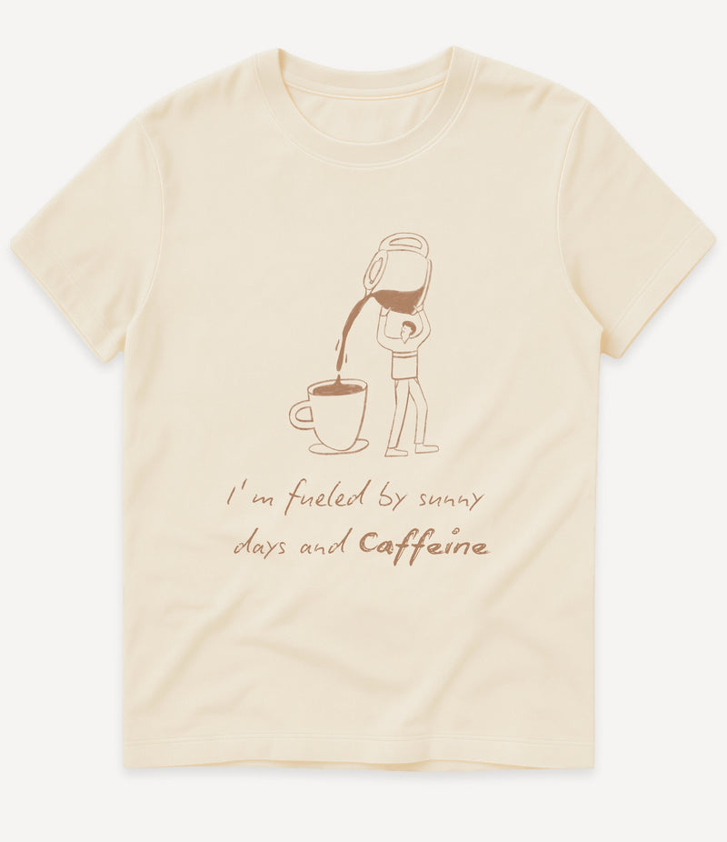SUNNY DAYS AND CAFFEINE T-SHIRT