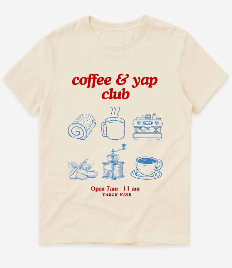 COFFEE & YAP CLUB T-SHIRT
