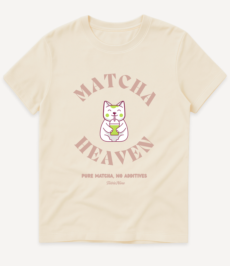 CUTE MATCHA CAT T-SHIRT