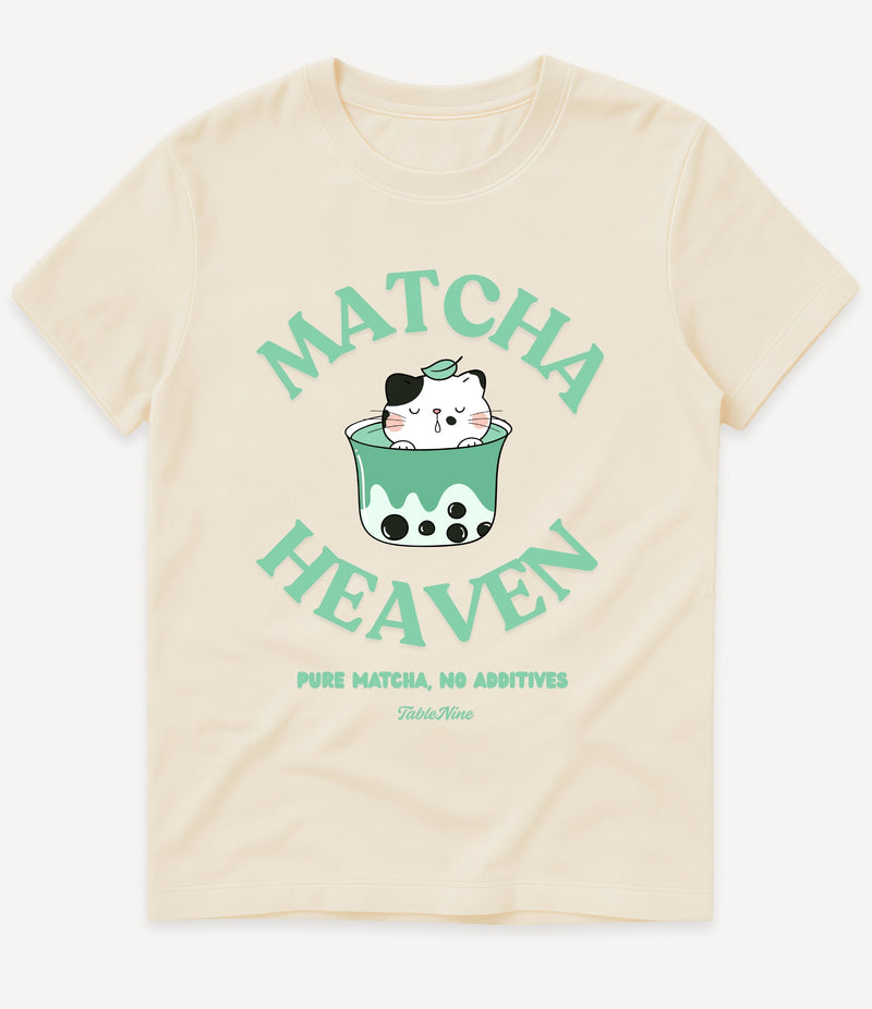 CAT MATCHA HEAVEN T-SHIRT