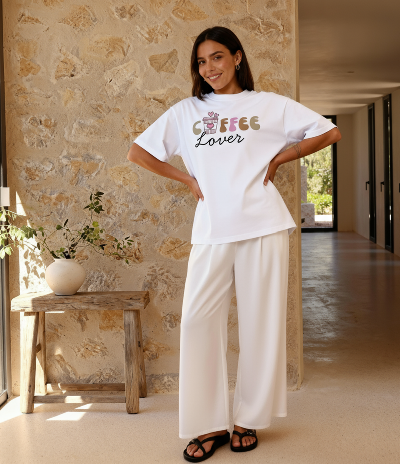 COFFEE LOVER OVERSIZED T-SHIRT