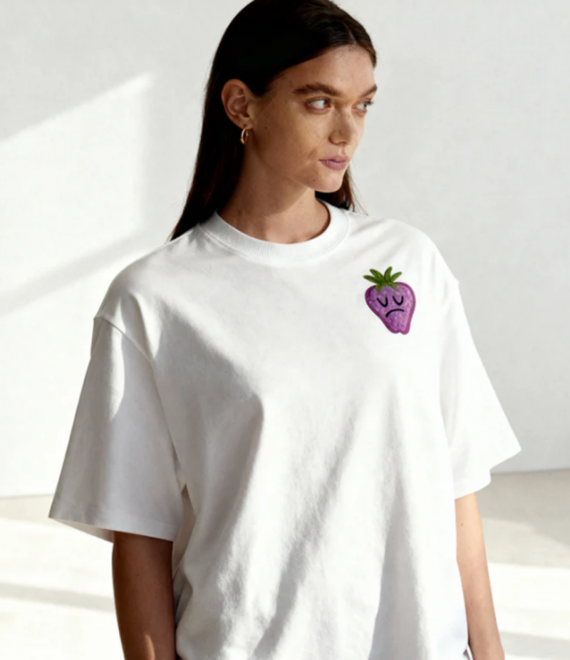 PINK STRAWBERRY OVERSIZED T-SHIRT