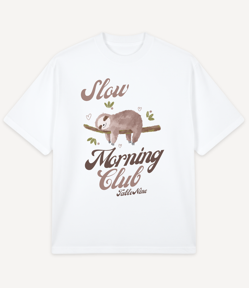 SLEEPING SLOTH OVERSIZED T-SHIRT