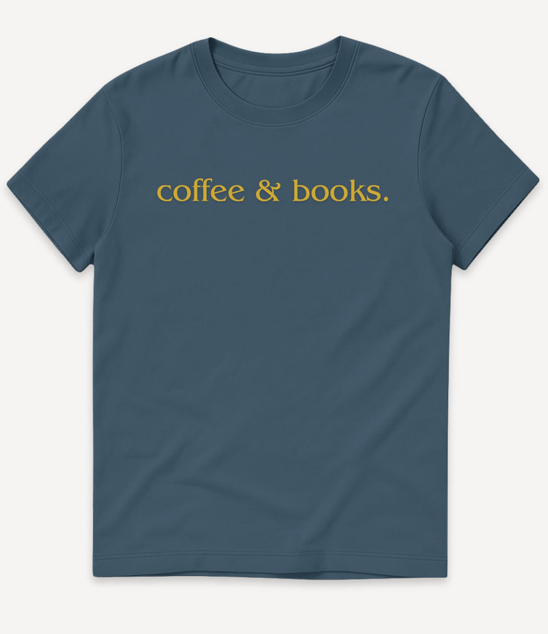 COFFEE AND BOOKS T-SHIRT