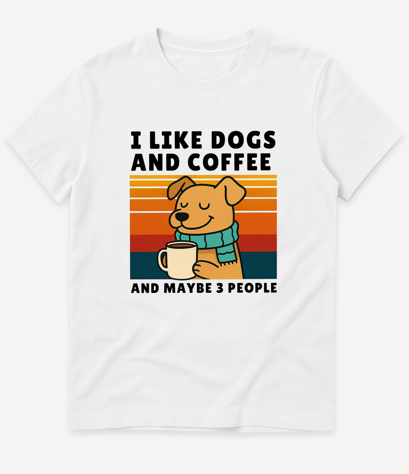 I LIKE DOGS AND COFFEE T-Shirt