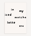 ICED MATHCA LATTE ERA POSTER - Image 1