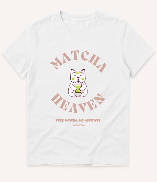 CUTE MATCHA CAT T-SHIRT
