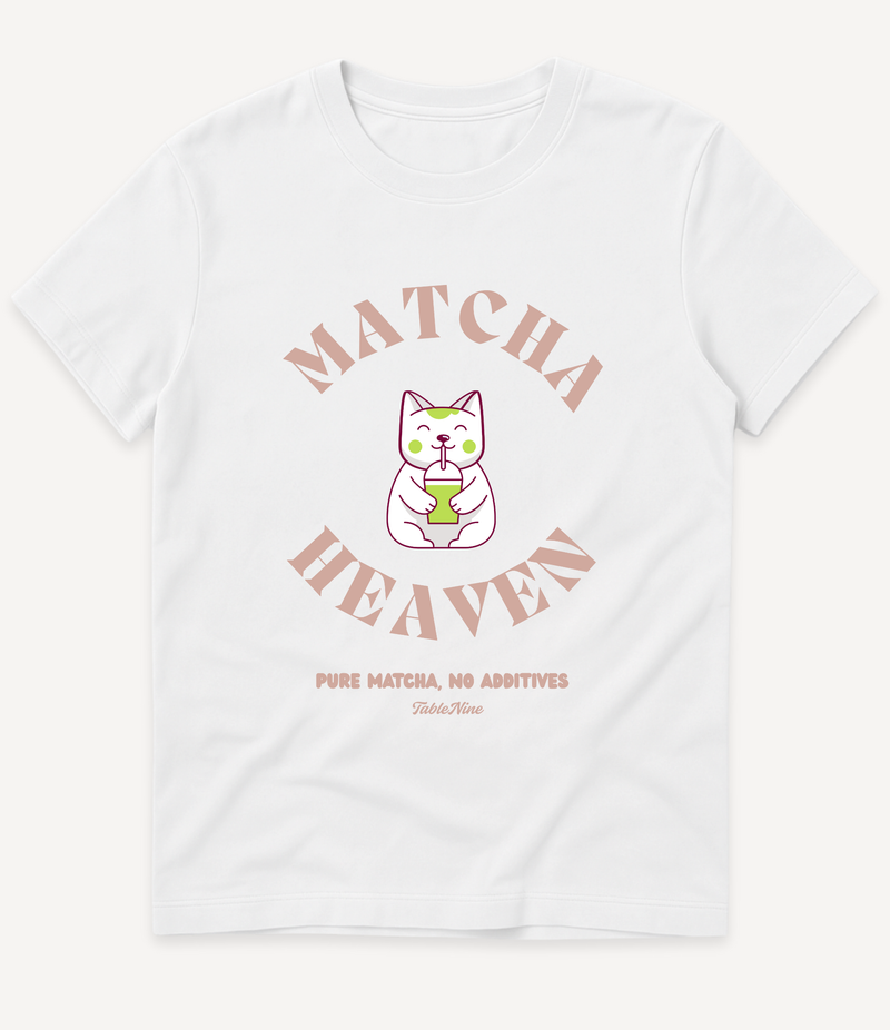 CUTE MATCHA CAT T-SHIRT