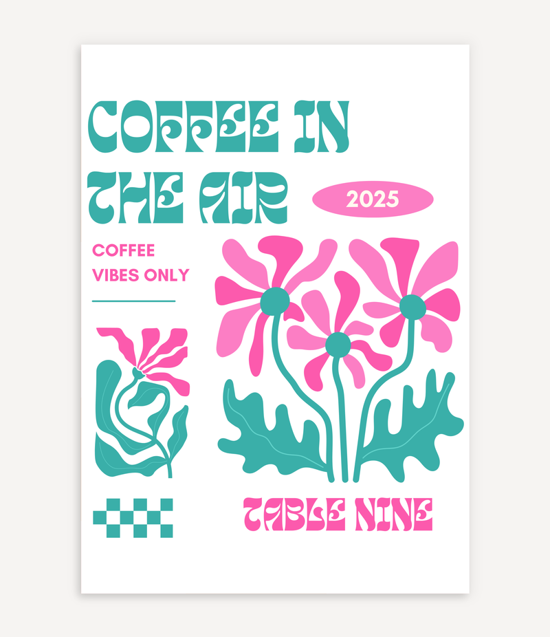 COFFEE IN THE AIR POSTER