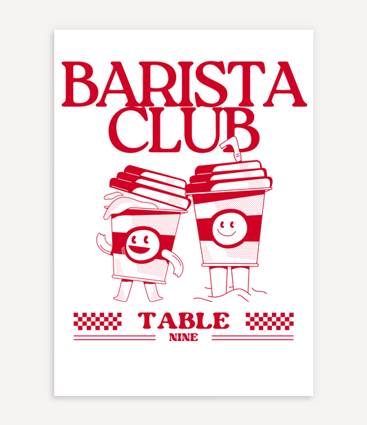 BARISTA CLUB POSTER