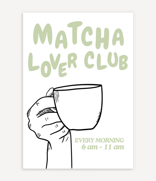 MATCHA LOVER CLUB POSTER