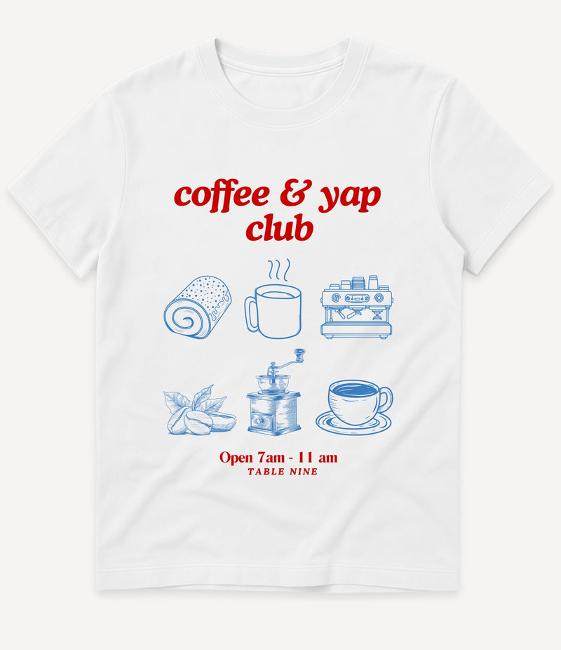 COFFEE & YAP CLUB T-SHIRT