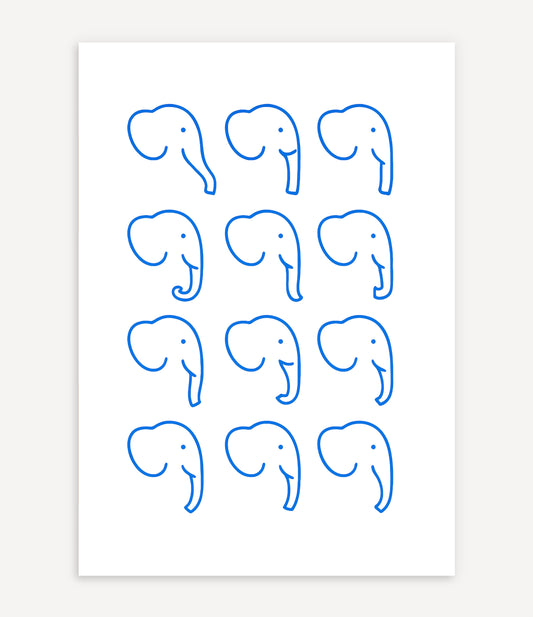 WHIMSICAL ELEPHANT POSTER