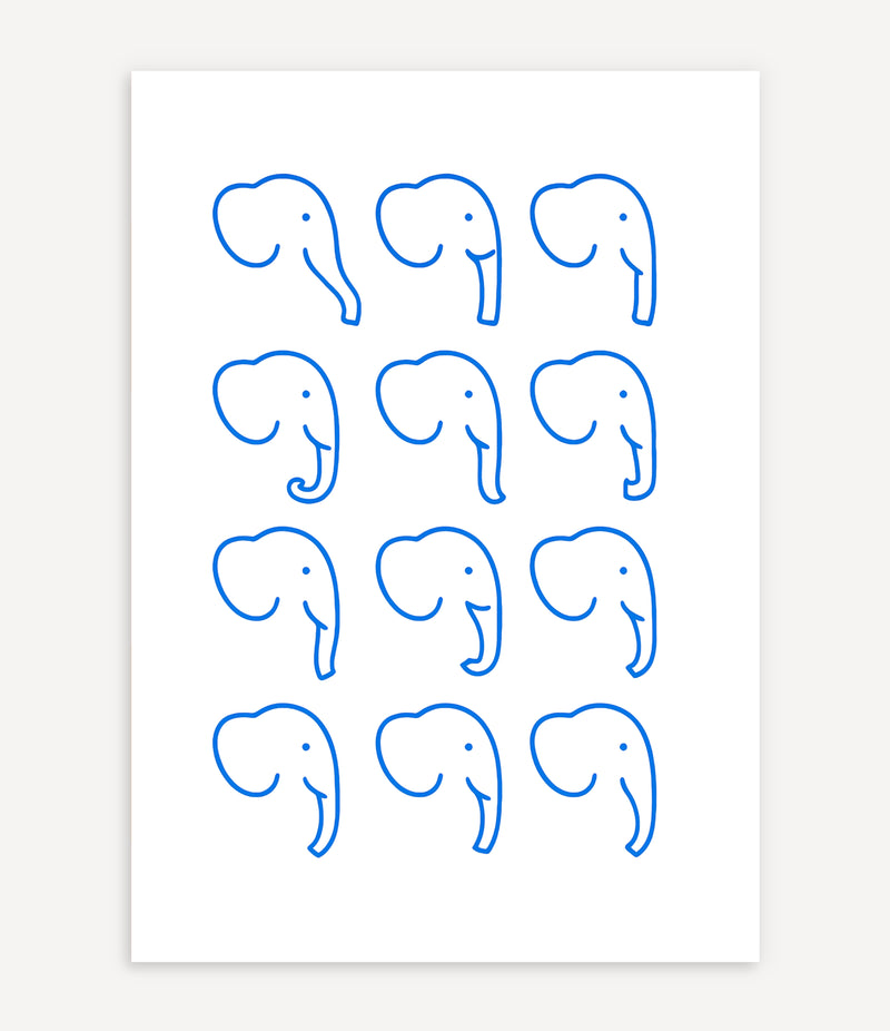 WHIMSICAL ELEPHANT POSTER