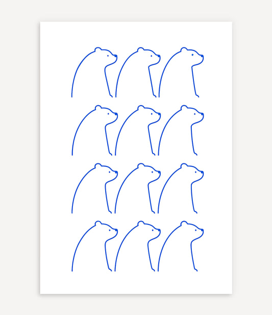 MINIMALIST BEAR POSTER