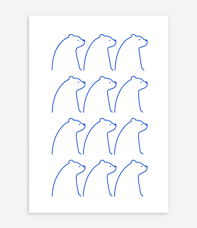 MINIMALIST BEAR POSTER