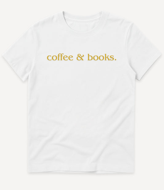 COFFEE AND BOOKS T-SHIRT