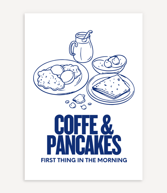COFFEE & PANCAKES POSTER