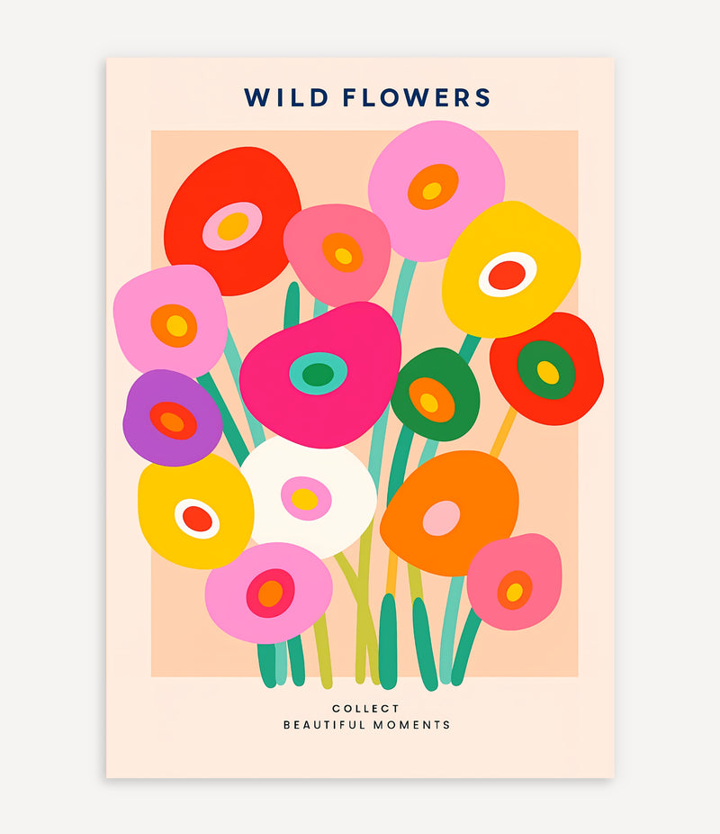 COLORFUL WILDFLOWER POSTER