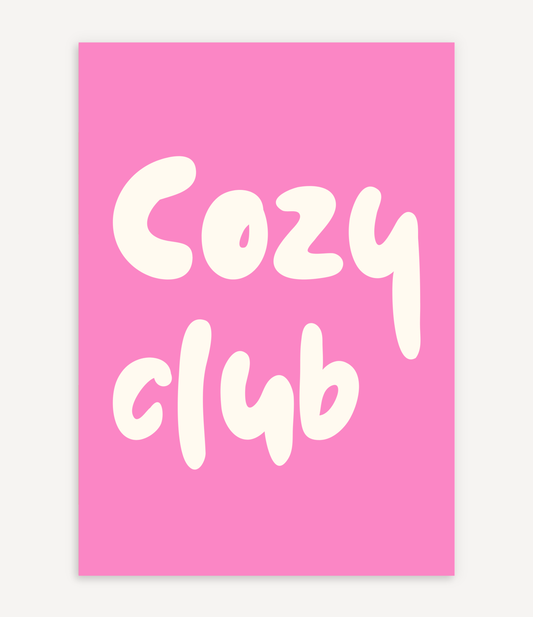 COZY CLUB POSTER IN ROSA BEIGE