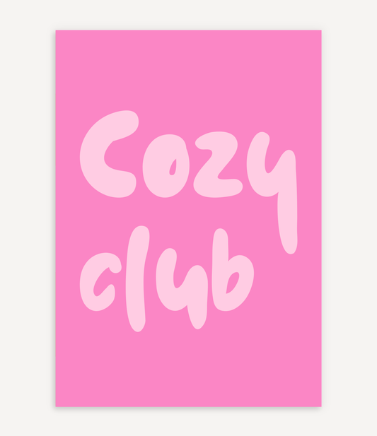 COZY CLUB POSTER IN ROSA