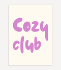COZY CLUB POSTER IN PINK - Image 1