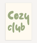 COZY CLUB MATCHA POSTER IN GRÜN - Image 1