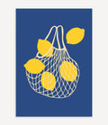 LEMON NET POSTER IN BLAU - Image 1