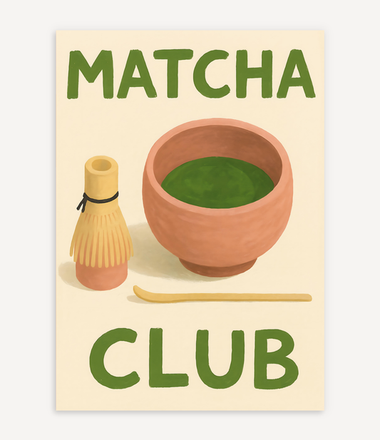 MATCHA CLUB POSTER
