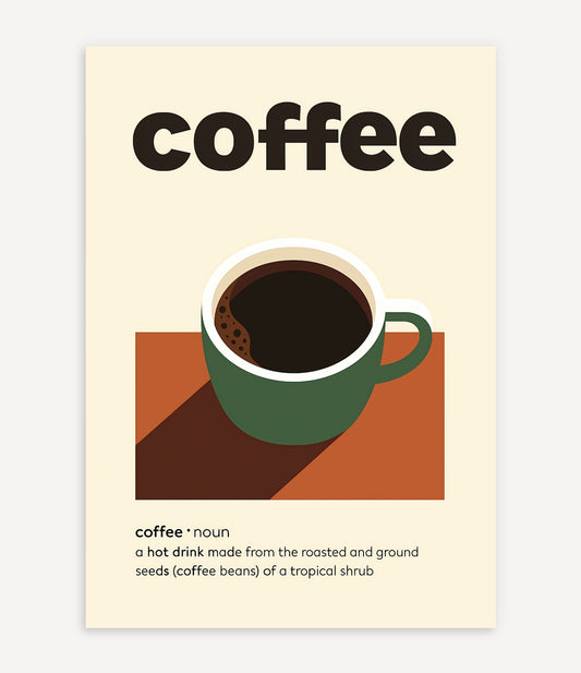 COFFEE DICTIONARY POSTER