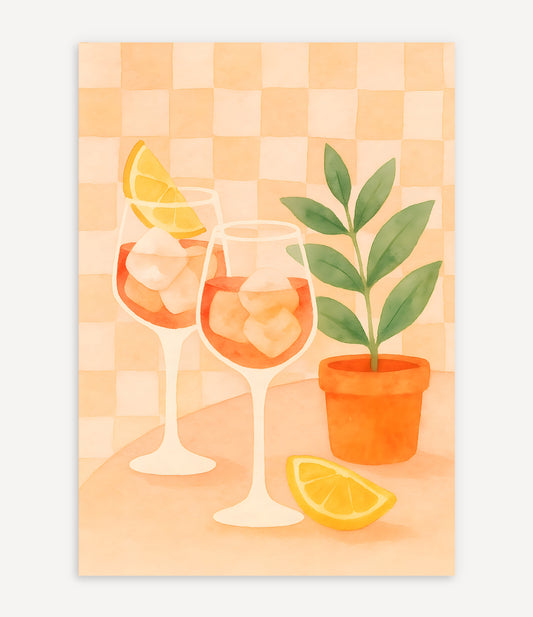 CHIC SUMMER DRINK POSTER