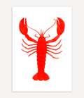 RED LOBSTER ART POSTER - Image 1