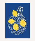 LEMON NET POSTER IN BLAU - Image 1