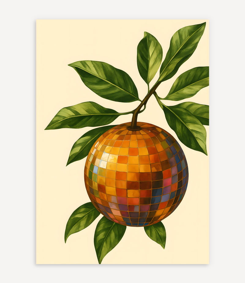 DISCO ORANGE PLANTA POSTER
