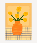 YELLOW FLORAL POSTER - Image 1