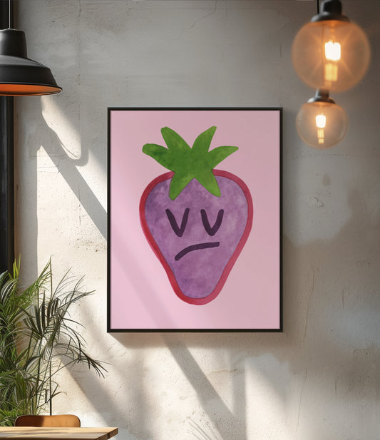 SAD STRAWBERRY POSTER