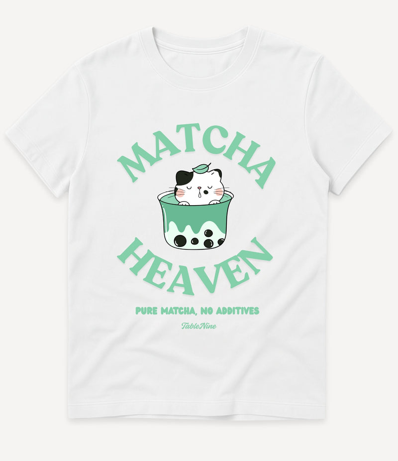 CAT MATCHA HEAVEN T-SHIRT