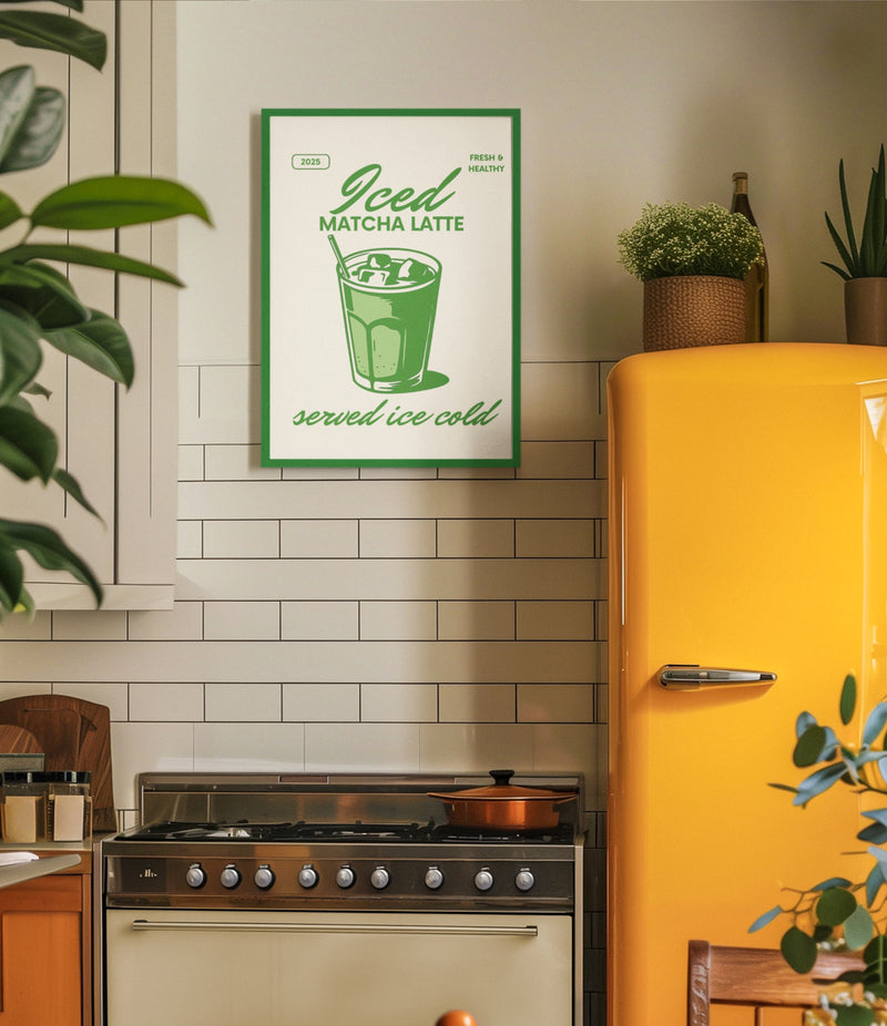ICED MATCHA LATTE POSTER